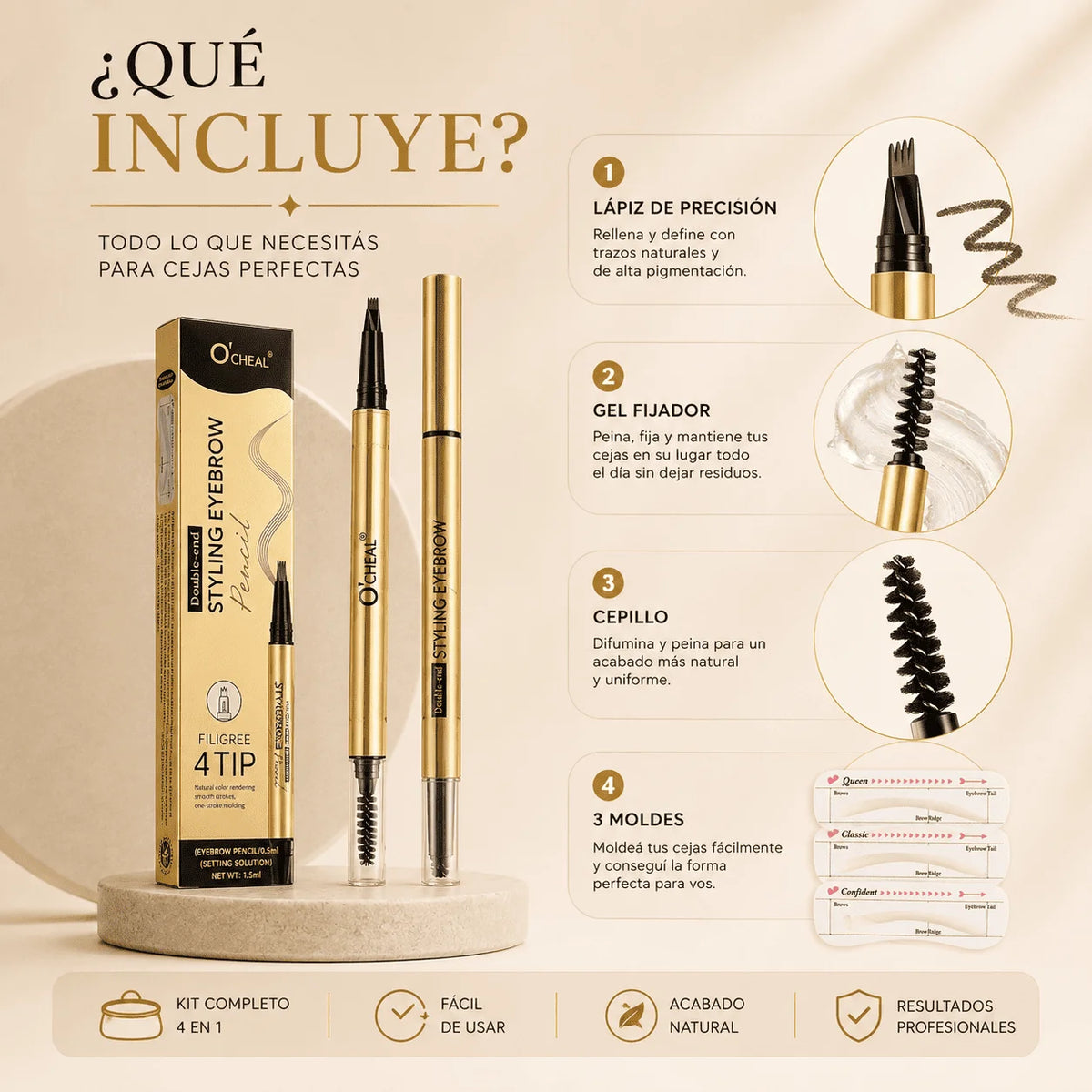 Lápiz de Cejas - Efecto Microblading